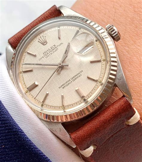 rolex datejust 1601 linen dial|rolex datejust 1601 price.